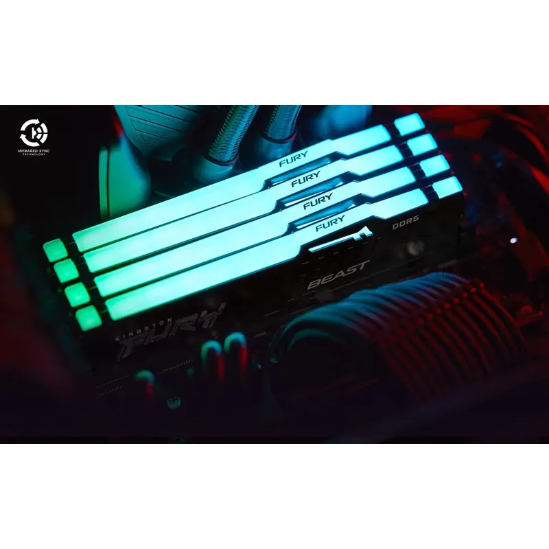 Kingston FURY White RGB 32G(2x - 64Gb Ddr5 6000Mhz Cl30 2X32Gb Desktop บทวิจารณ์และราคา